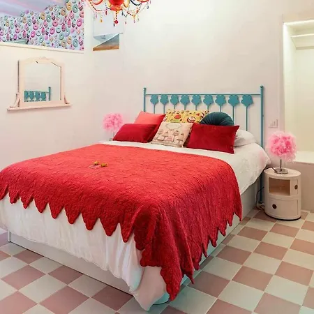 La Anos 50. La Casa Barbie. Banera, Chimenea Lägenhetshotell Corcubión