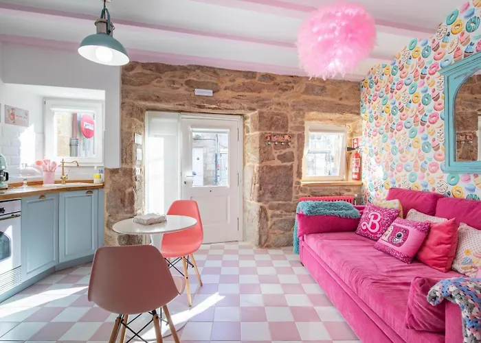 La Anos 50. La Casa Barbie. Banera, Chimenea شقة فندقية 4*